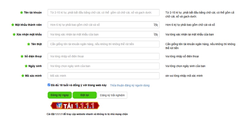 Hướng dẫn đăng ký tài khoản bắn cá Tam Quốc